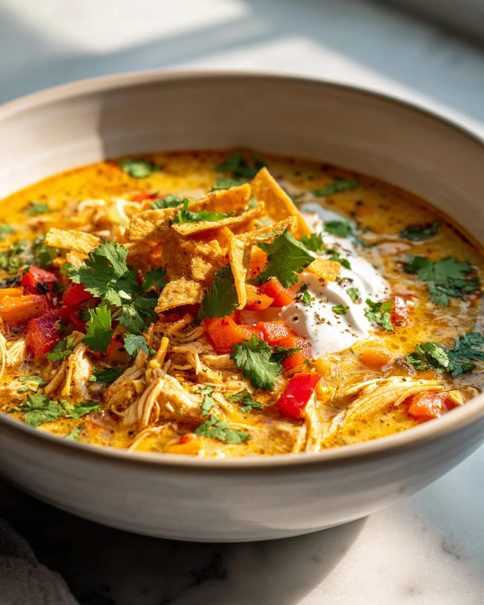 Quick & Easy Chicken Tortilla Soup – Perfect for Weeknights