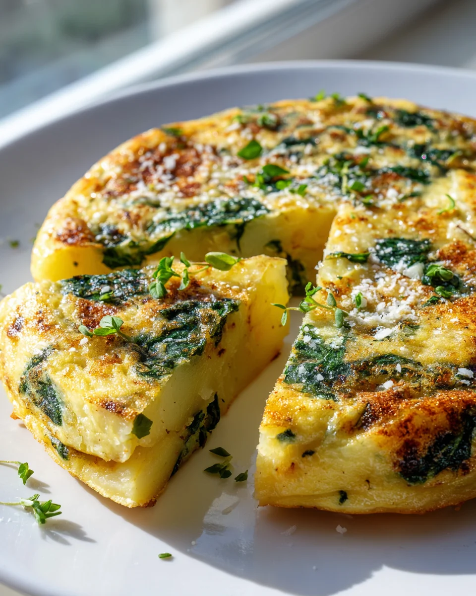 Delicious Potato & Spinach Frittata – Quick & Healthy Meal
