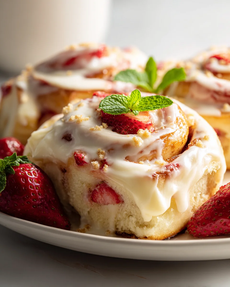 Heavenly Strawberry Cheesecake Cinnabon Rolls Recipe