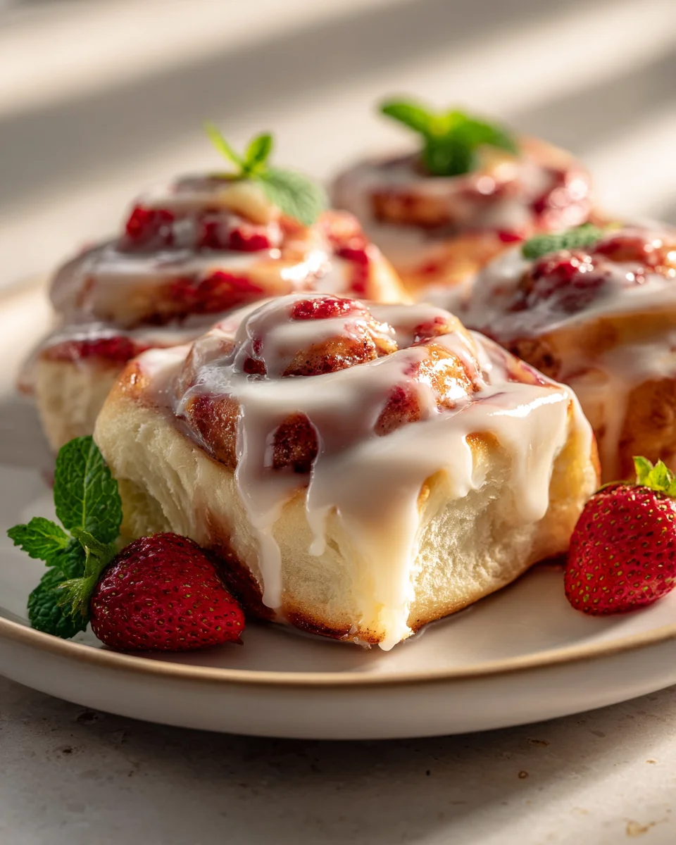 Indulge in Strawberry Cheesecake Cinnabon Rolls Recipe