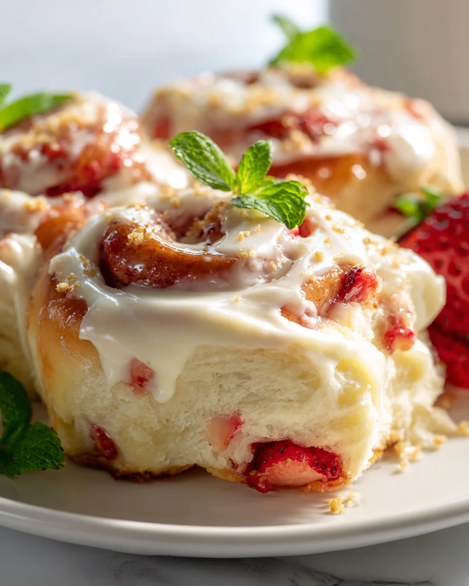 Heavenly Strawberry Cheesecake Cinnabon Rolls Recipe