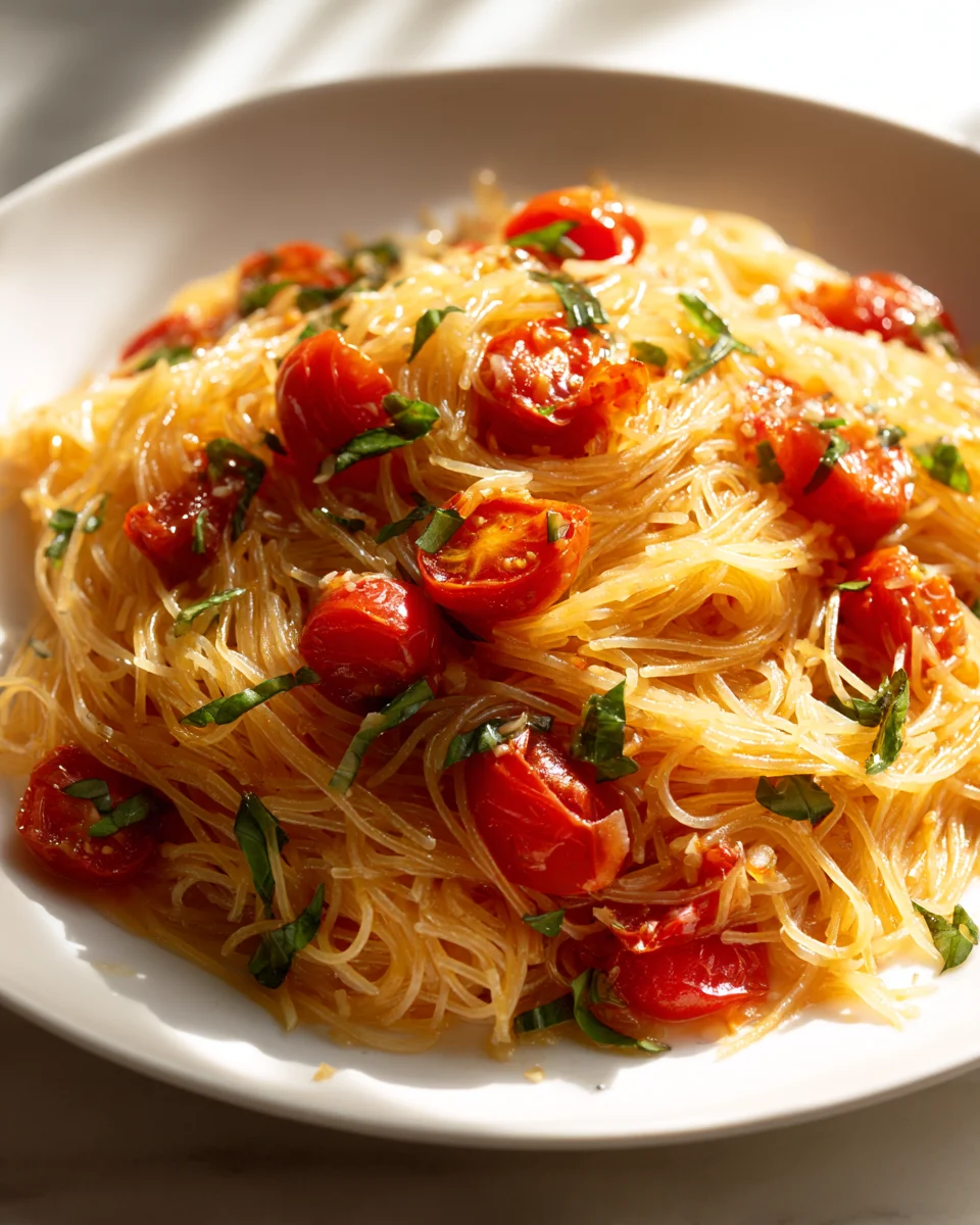 Caramelized Garlic & Tomato Angel Hair: Easy Weeknight Meal