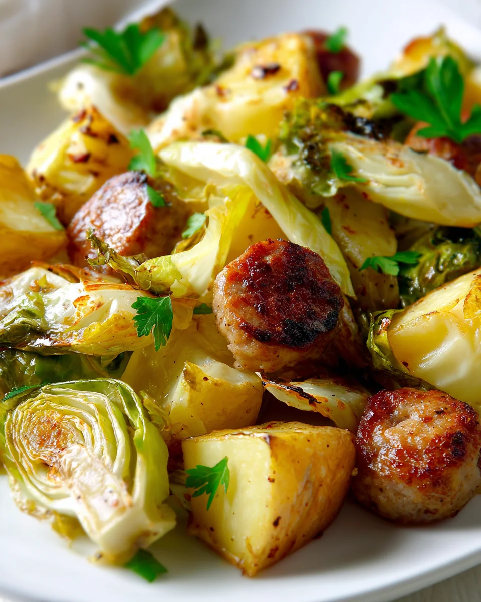 Cowboy Cabbage & Potato Sheet Pan Dinner: Easy Beef Meal