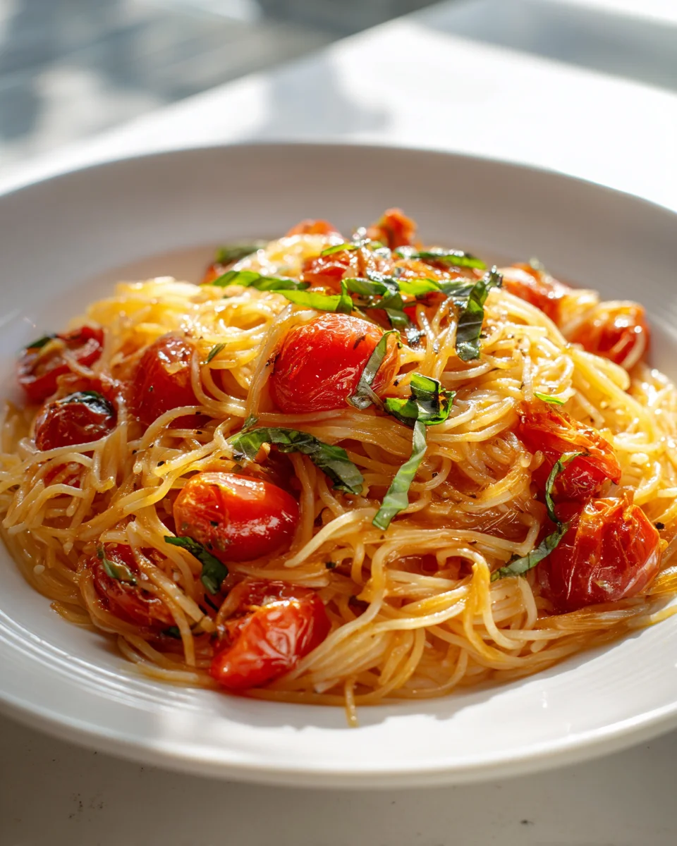 Caramelized Garlic & Tomato Angel Hair: Easy Weeknight Meal