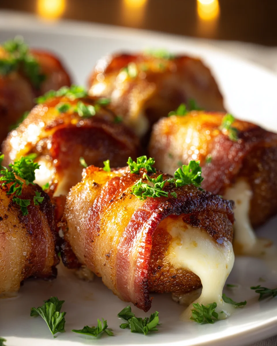 Beef Bacon Wrapped Mozzarella Poppers: The Ultimate Appetizer