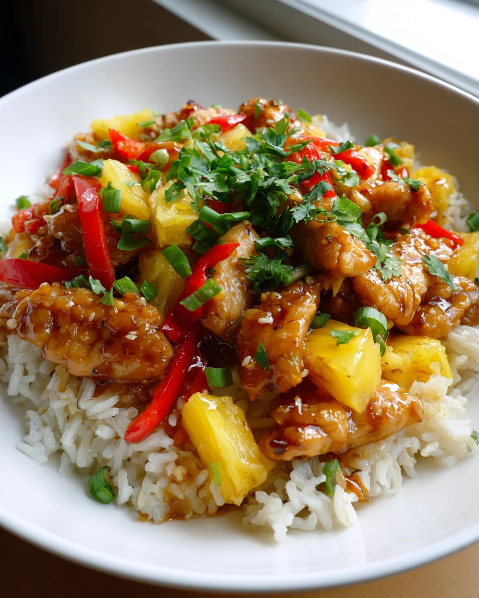 Pineapple Chicken and Rice: Sweet, Savory Weeknight Meal