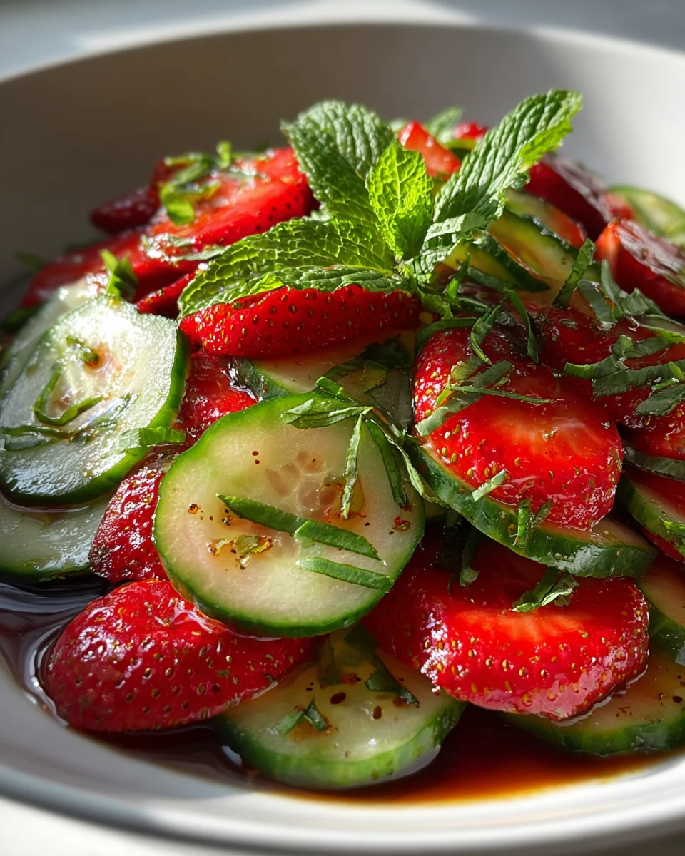 Refreshing Cucumber Strawberry Salad Recipe for Summer Bliss