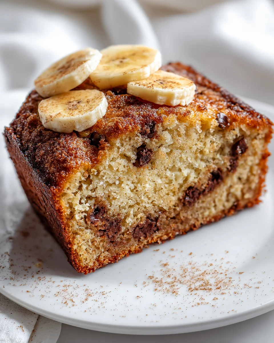 Decadent Snickerdoodle Banana Bread with Chocolate Chips