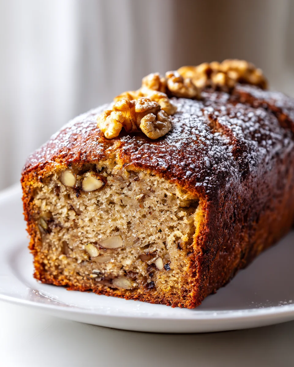 Delicious Moist Banana Bread With Walnuts Recipe to Savor