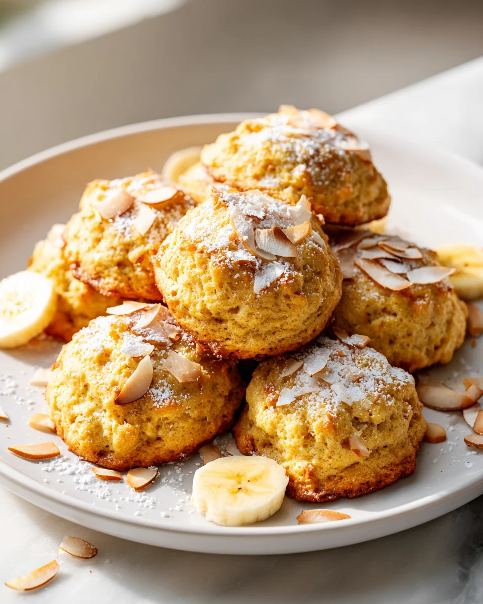 Soft & Chewy Banana Coconut Cookies – Perfect Tropical Treat!