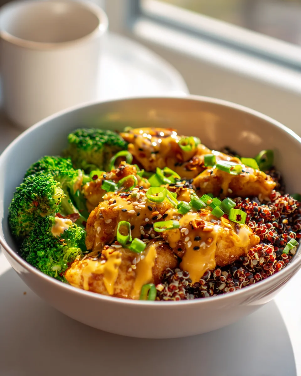 Bang Bang Chicken & Broccoli Power Bowl: Easy, Healthy Recipe