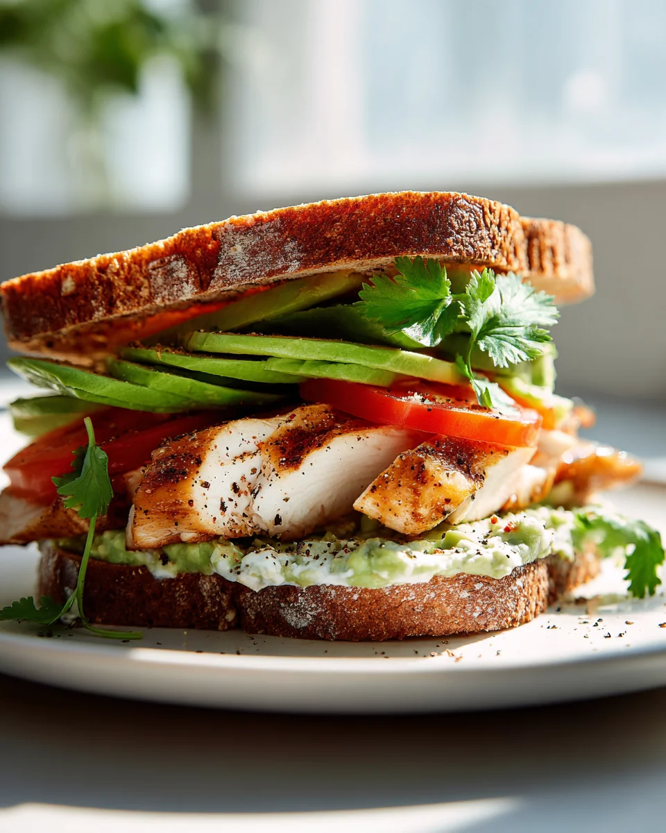 Best Grilled Chicken Avocado Sandwich - Healthy & Flavorful