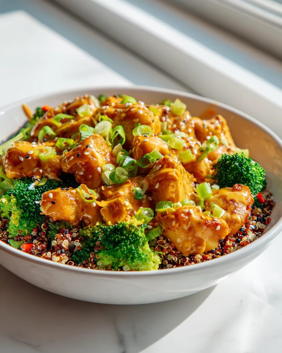 Bang Bang Chicken & Broccoli Power Bowl: Easy, Healthy Recipe