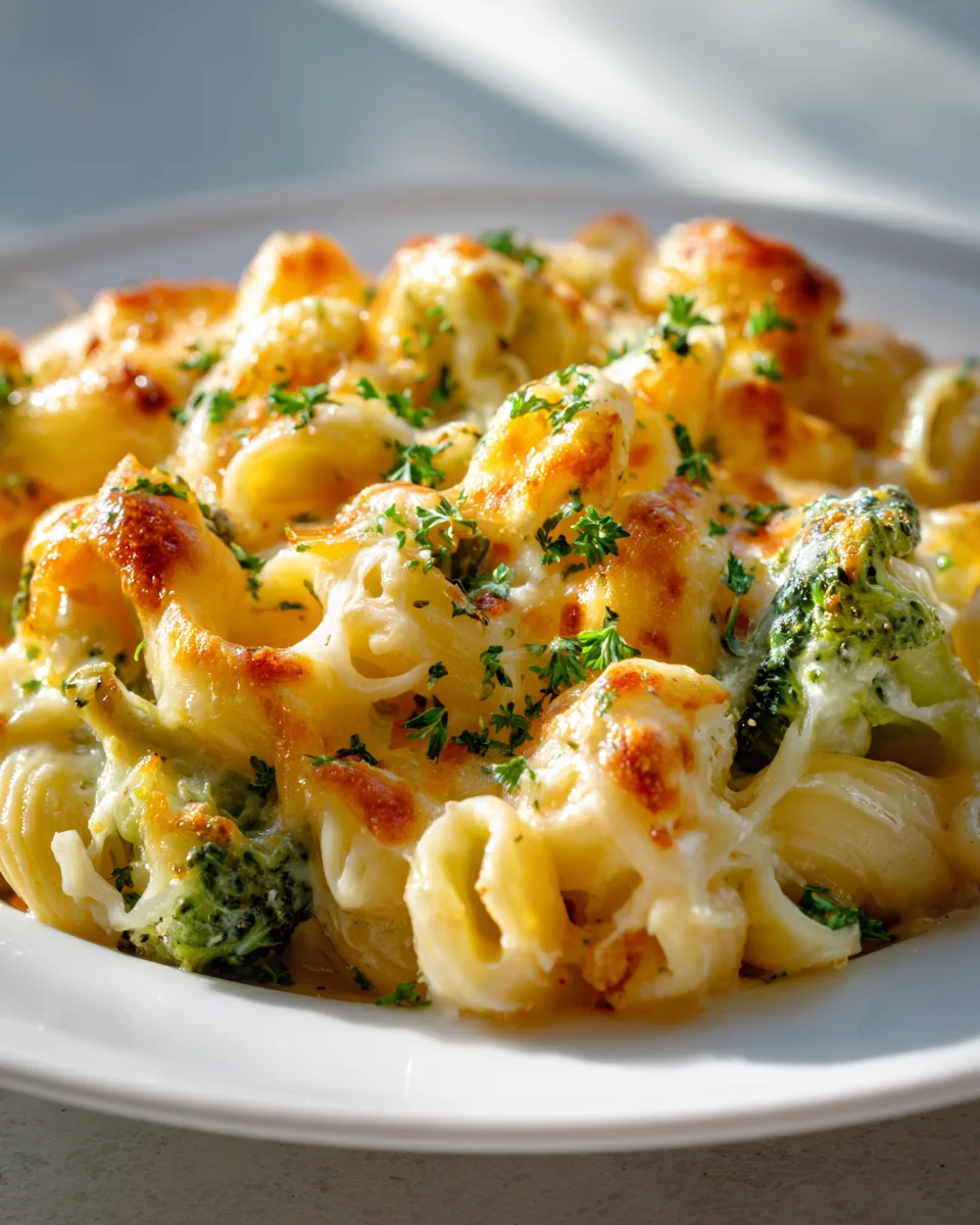 Broccoli and Cheese Baked Macaroni: Creamy Comfort Food Delight