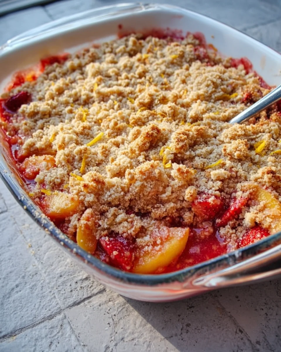 Delicious Peach Strawberry Crisp Recipe for Summer Desserts
