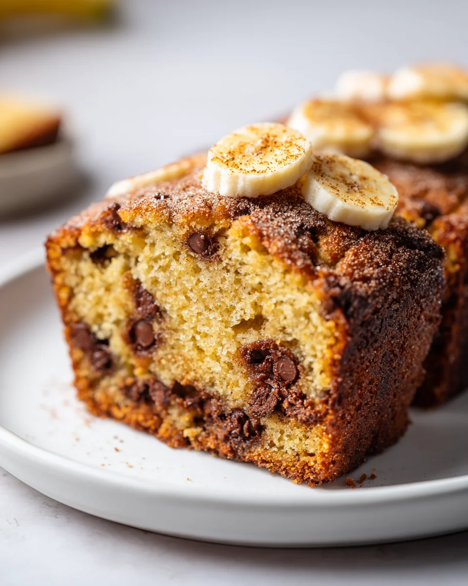 Decadent Snickerdoodle Banana Bread with Chocolate Chips