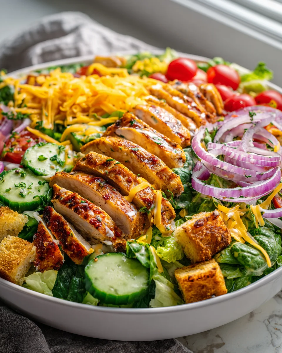 Texas Roadhouse Inspired Grilled Chicken Salad Bowl Recipe