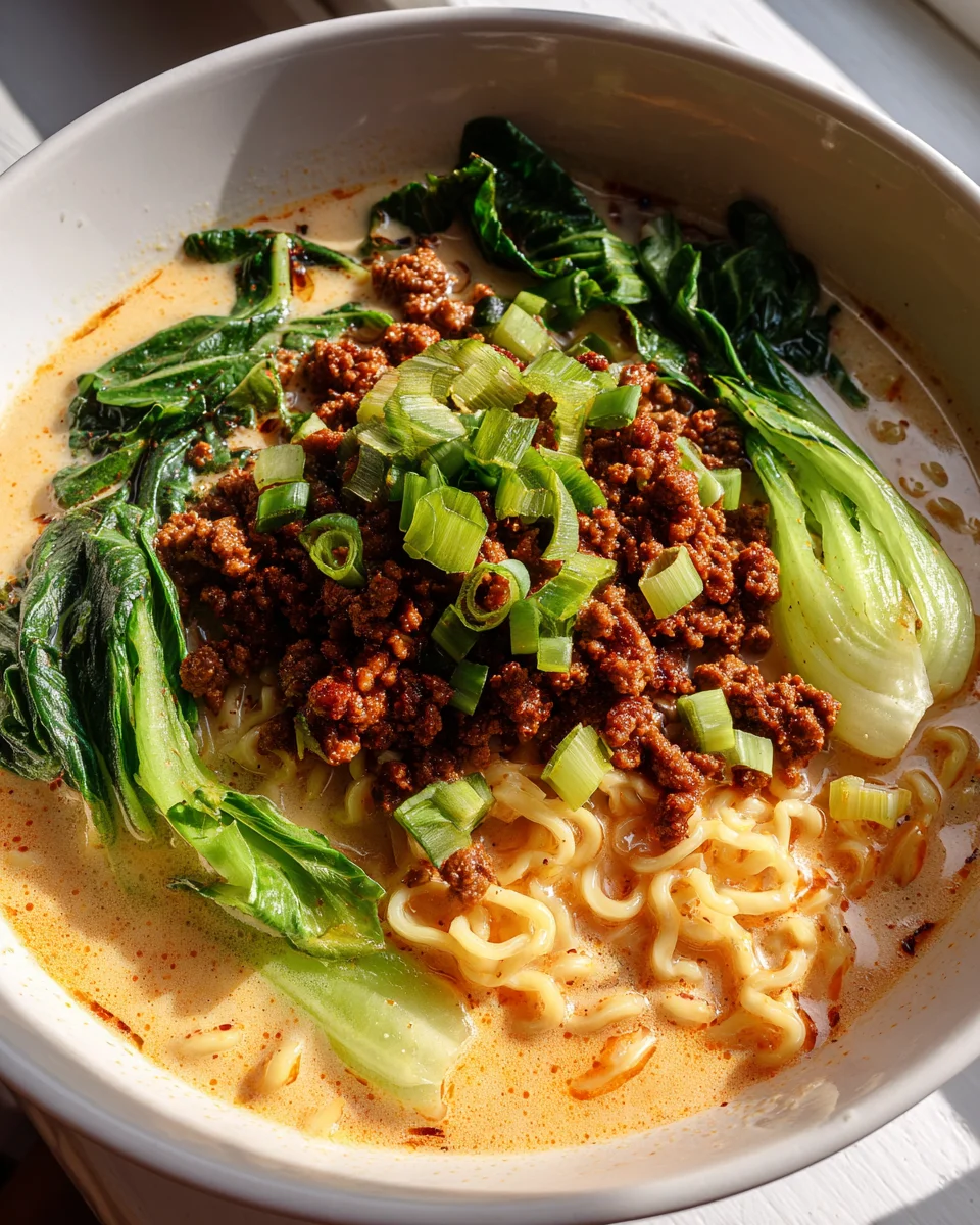 Beef Tan Tan Ramen: Spicy, Creamy, & Non-Alcoholic Delight