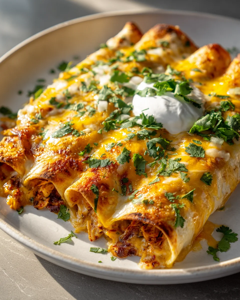 Queso Chicken Enchiladas: Easy, Cheesy Dinner Recipe