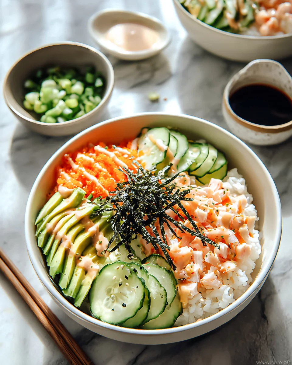 Quick & Easy California Roll Sushi Bowls Recipe in Minutes