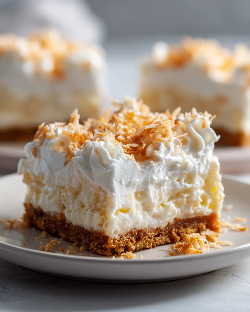 Coconut Cream Dream Bars: Heavenly No-Bake Dessert!