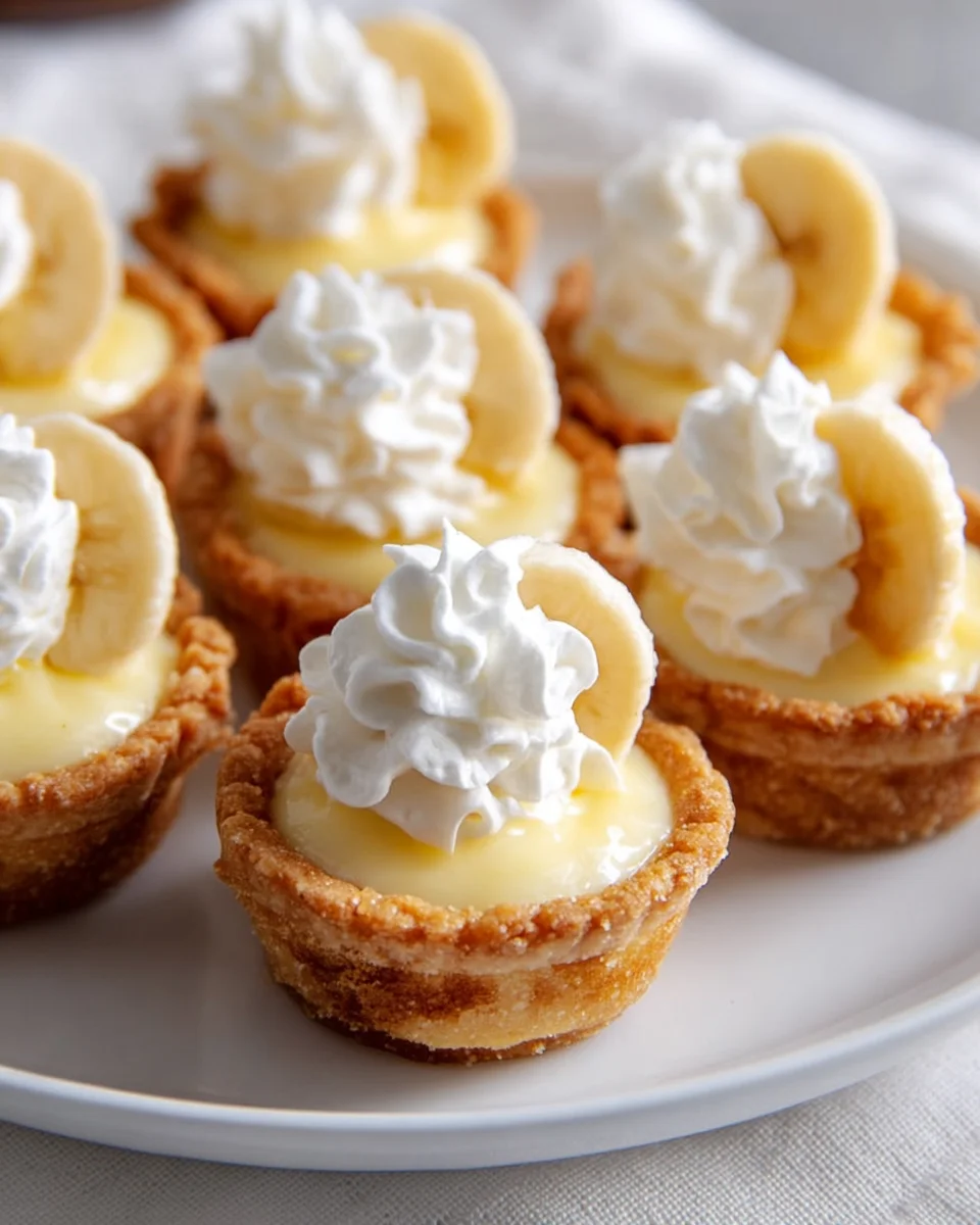 Delicious Mini Banana Cream Cookie Pies Recipe to Try!