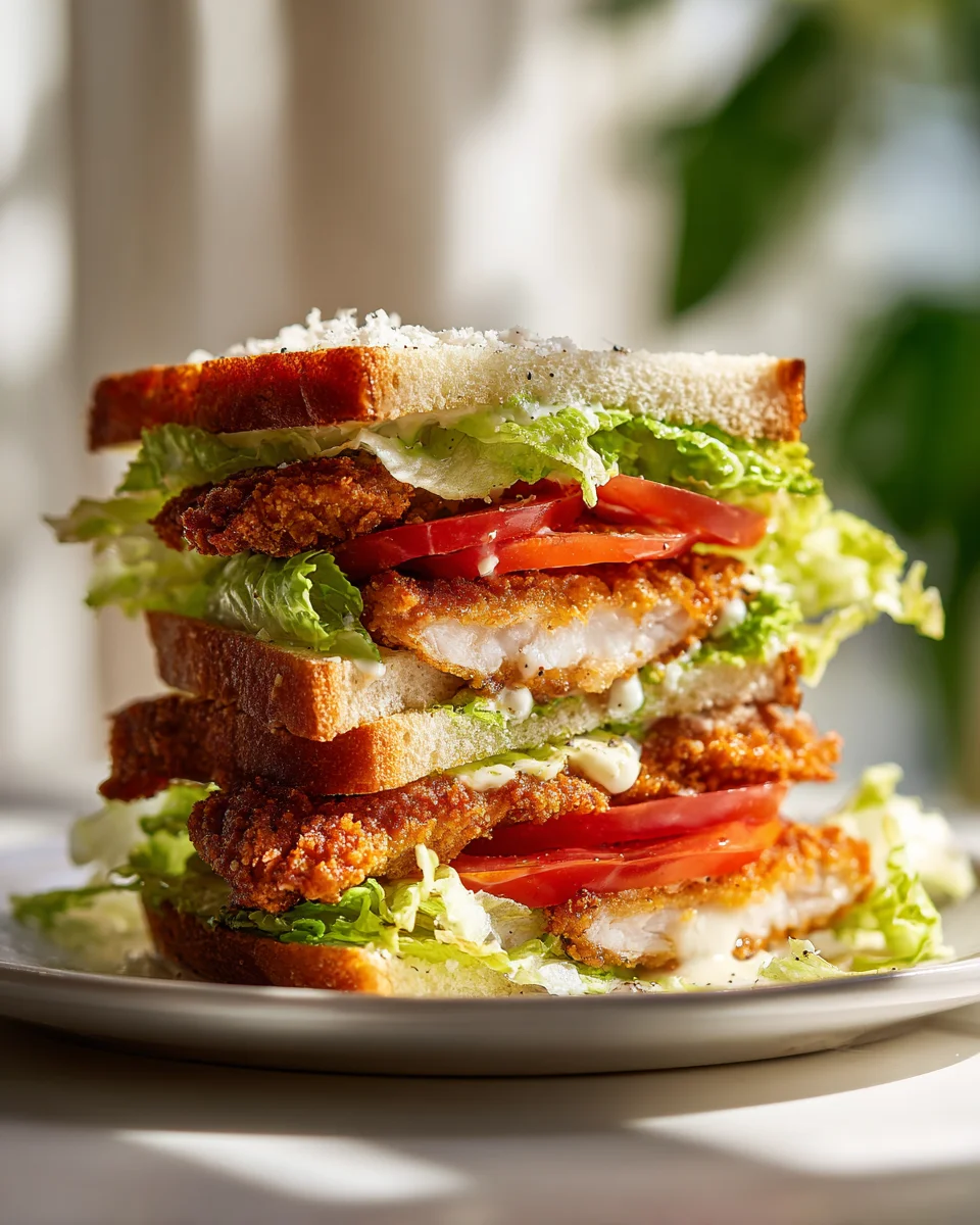 Crispy Chicken Caesar Club Sandwich: The Ultimate Recipe