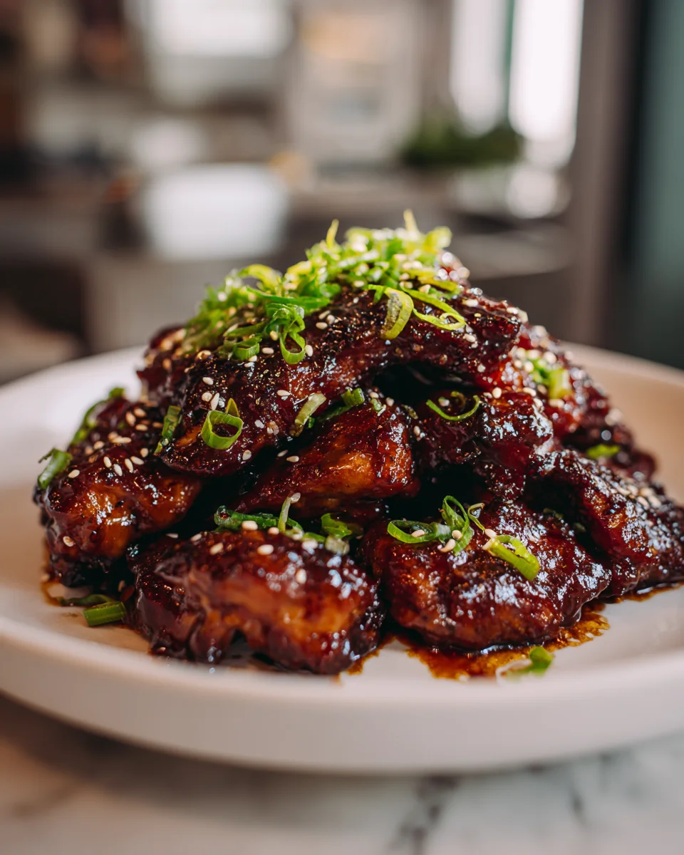 Sticky Dragon Chicken Recipe with Sesame Seeds Delight