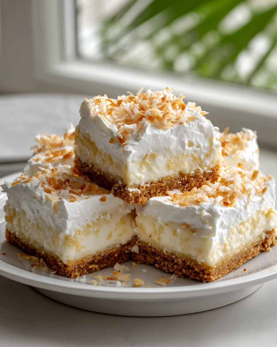 Coconut Cream Dream Bars: Heavenly No-Bake Dessert!