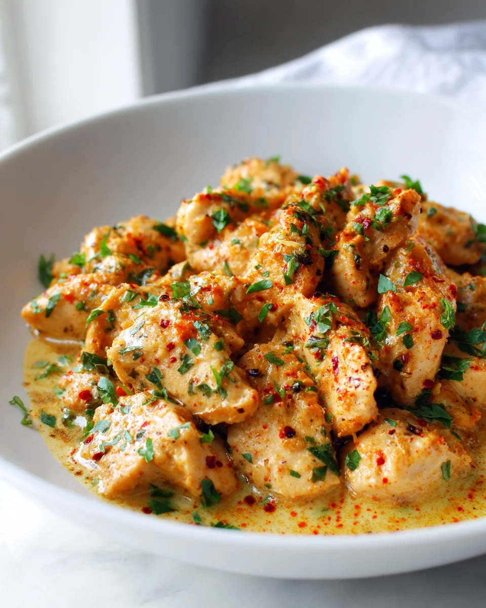 Delicious Creamy Greek Yogurt Garlic Chicken Skillet Recipe