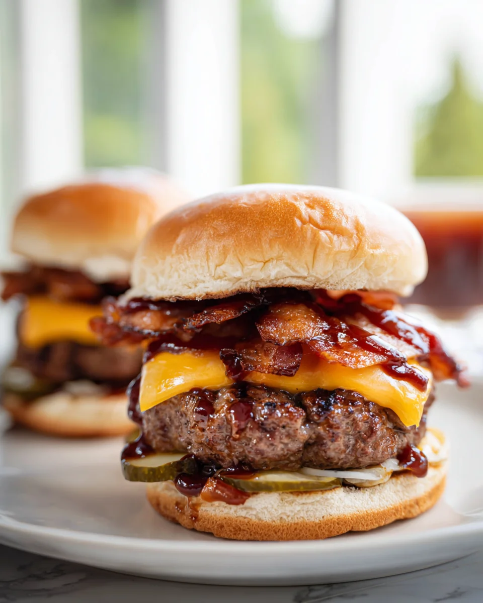 BBQ Beef Bacon Cheeseburger Recipe - Ultimate Flavor!
