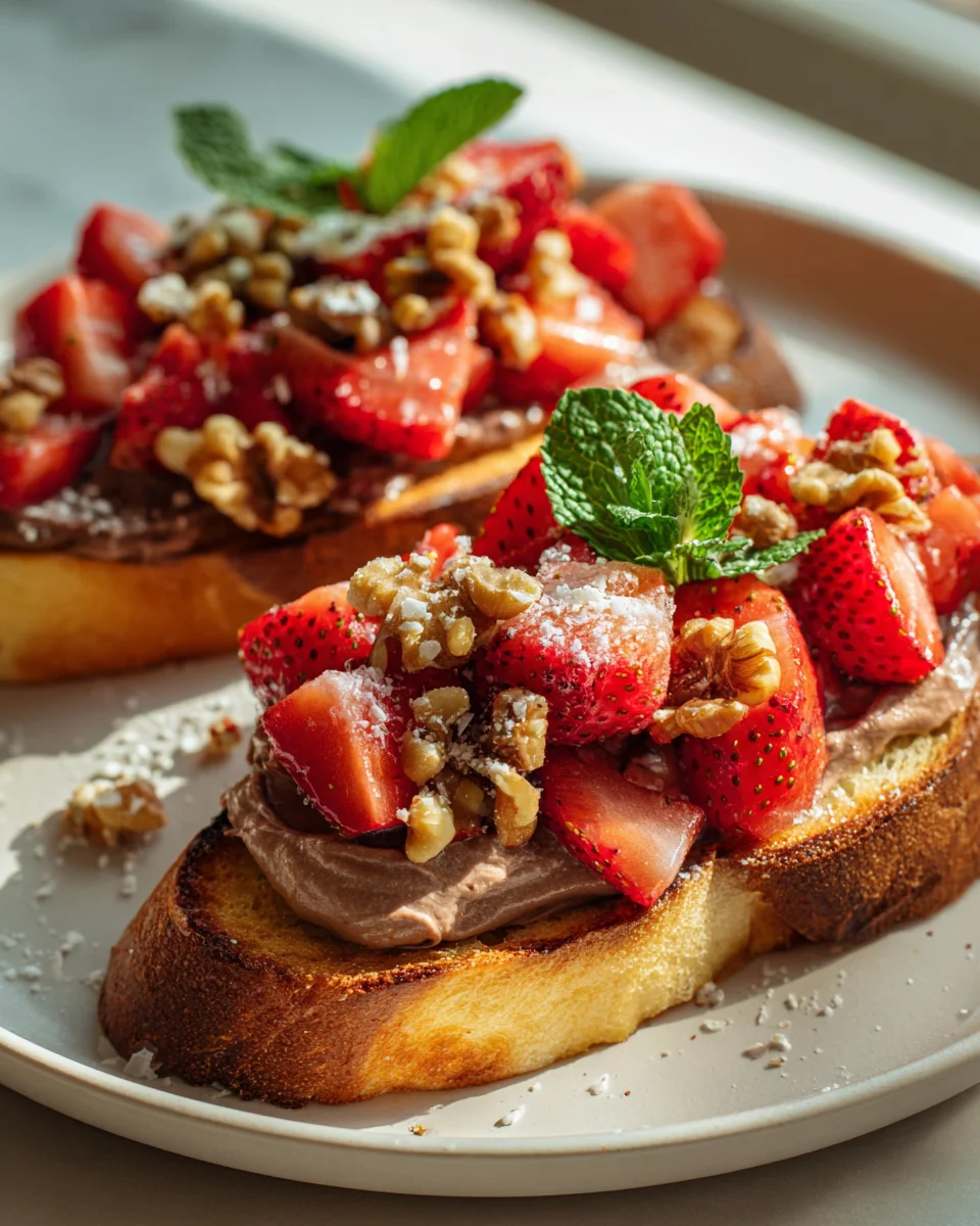 Strawberry Dessert Bruschetta: Sweet & Easy Treat!