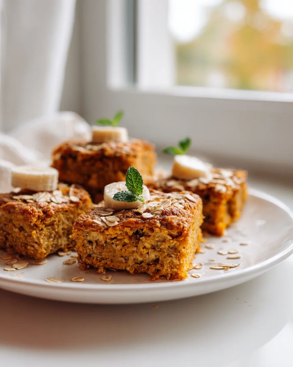 Delicious Pumpkin Banana Oatmeal Bars Recipe for Fall Treats