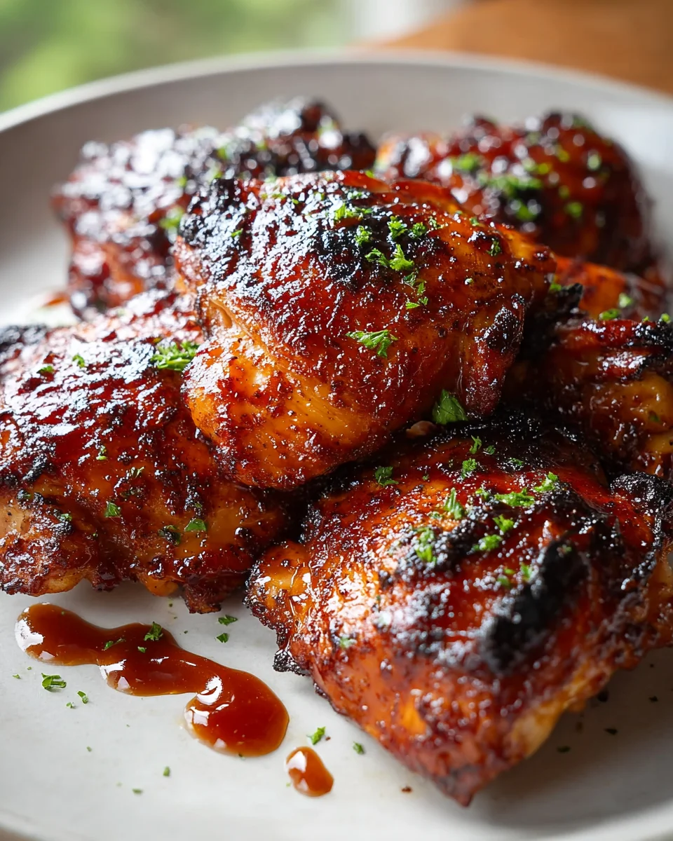 Caramelized BBQ Chicken Thighs: Easy Oven Recipe Delight!