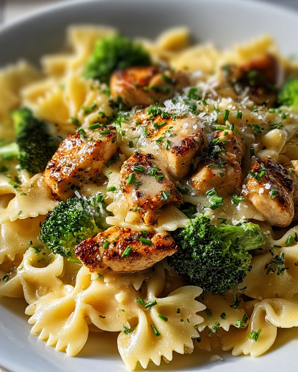 Delicious Cowboy Butter Lemon Bowtie Chicken & Broccoli Recipe