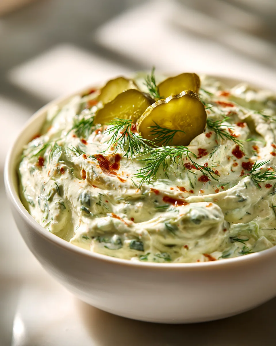 Delicious Pickle and Onion Party Dip Recipe for Gatherings
