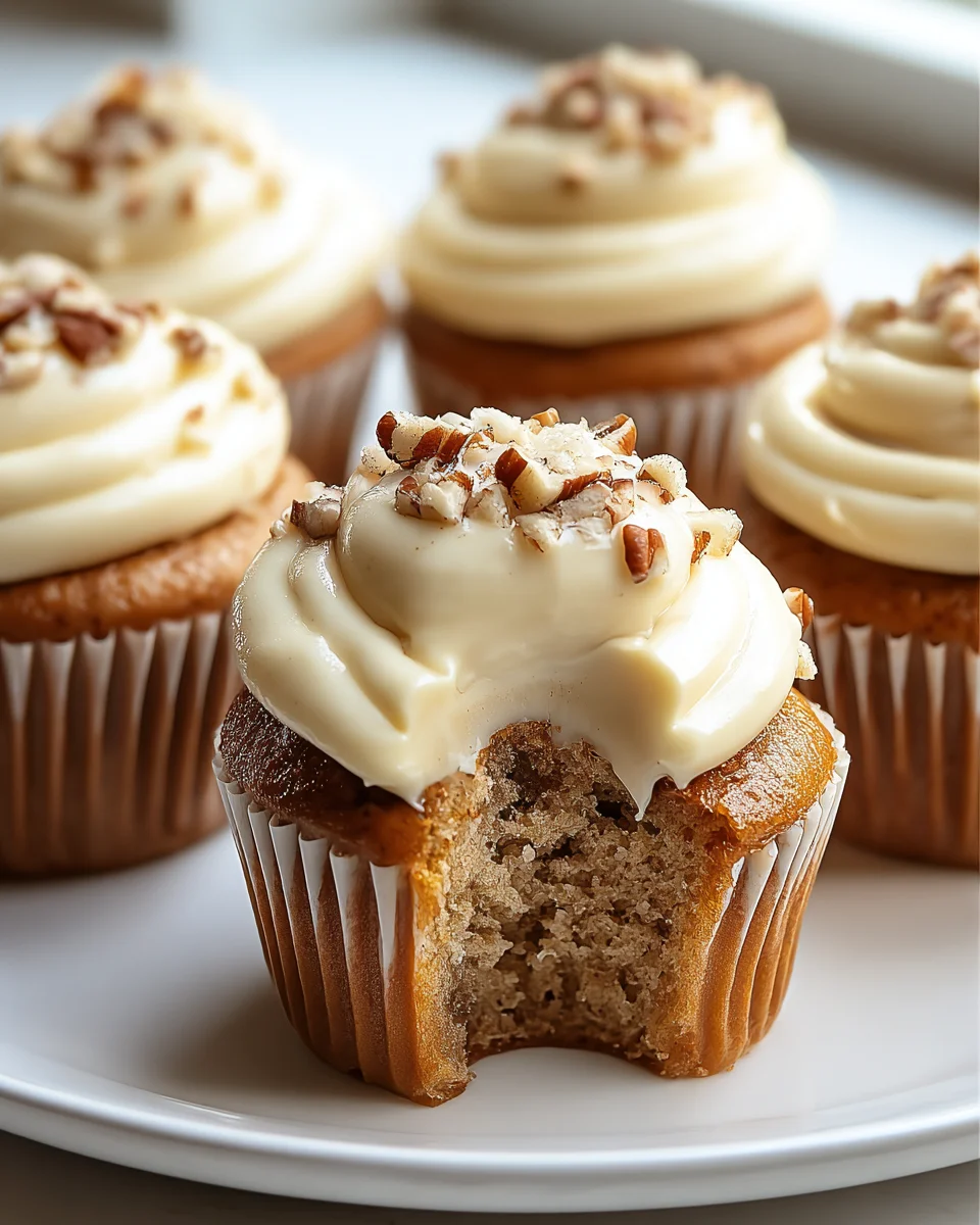 Irresistible Banana Cinnamon Pecan Cupcakes Recipe Delight
