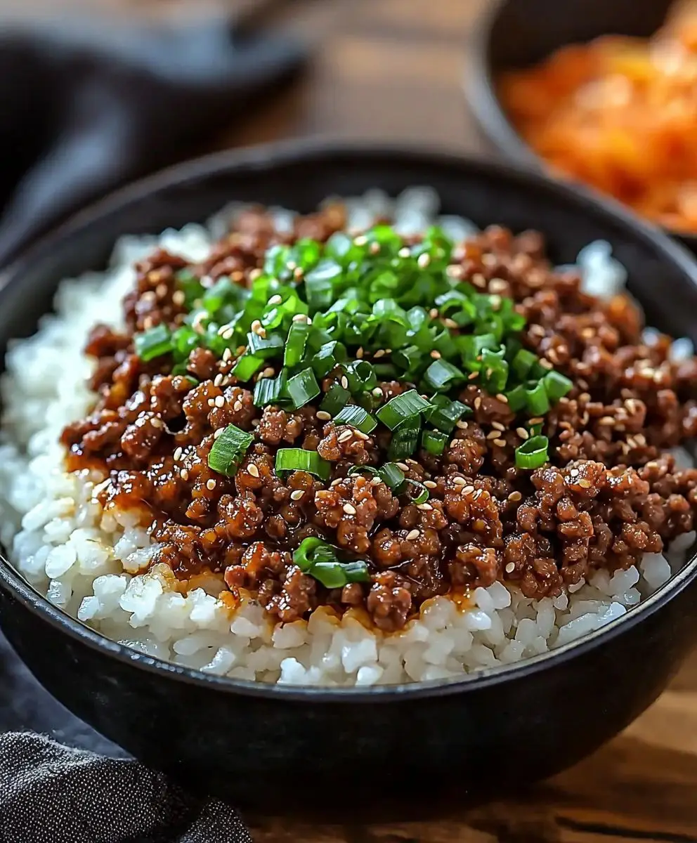 Korean Ground Beef Bowl