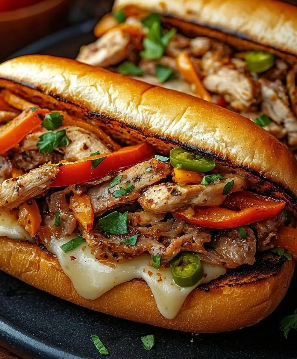 Chicken Cheese Steak Sandwich