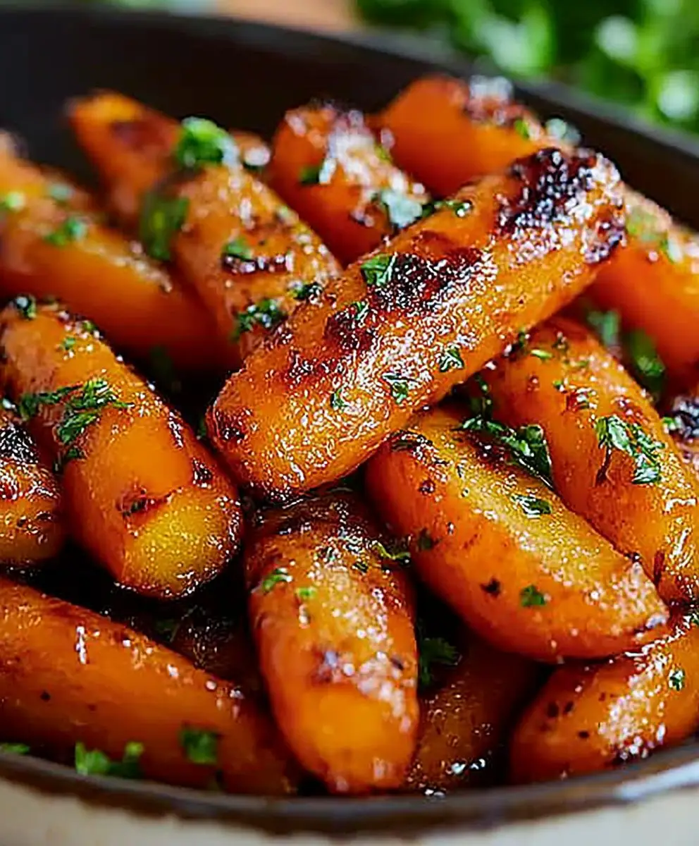 Honey Garlic Butter Carrots