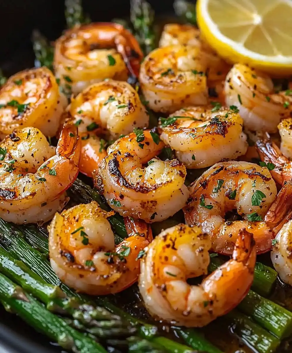 Lemon Garlic Shrimp Asparagus