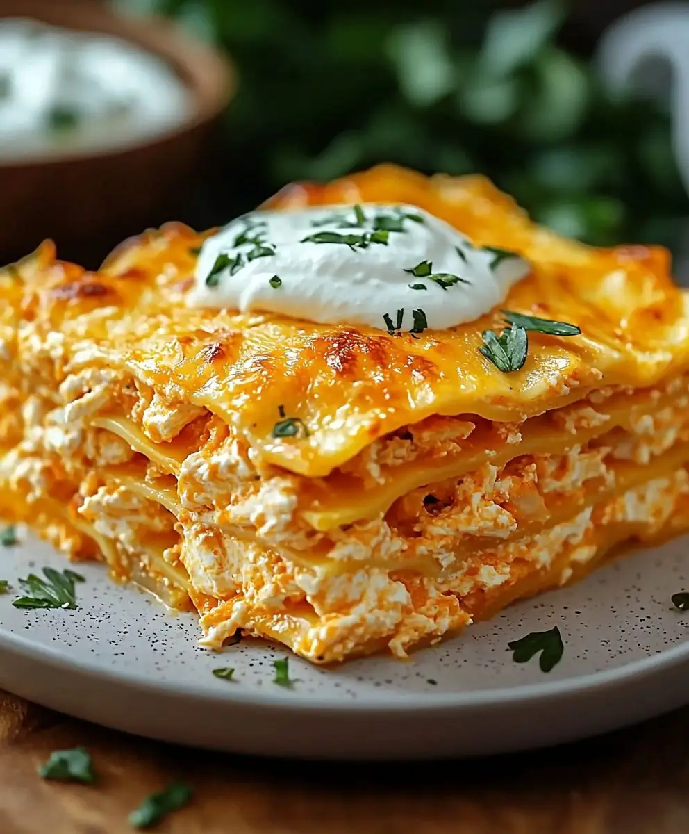 Buffalo Chicken Lasagna