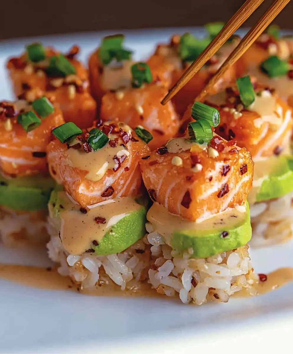 Crispy Salmon Rice