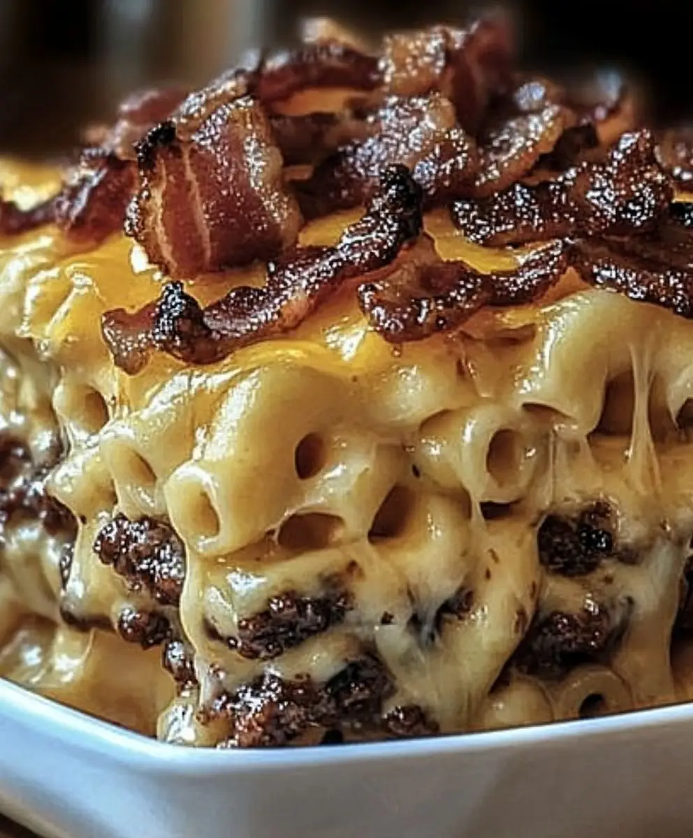 BBQ Bacon Cheeseburger Casserole