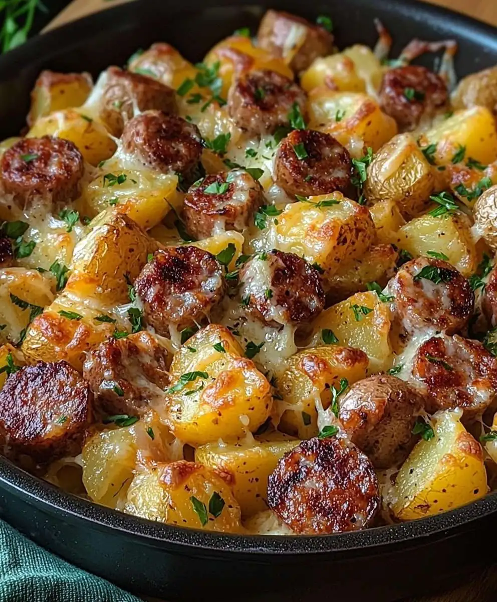 Cheesy Ranch Potatoes and Sausage