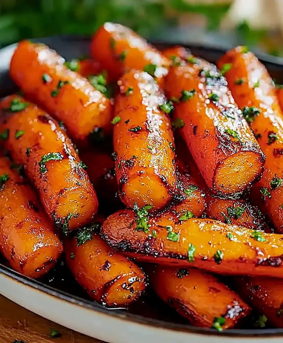 Honey Garlic Butter Carrots