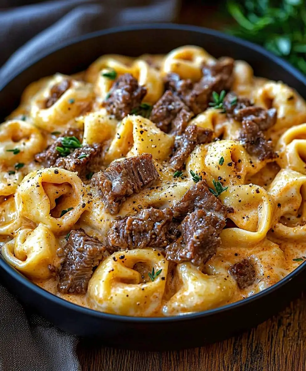 Creamy Cheesesteak Tortellini