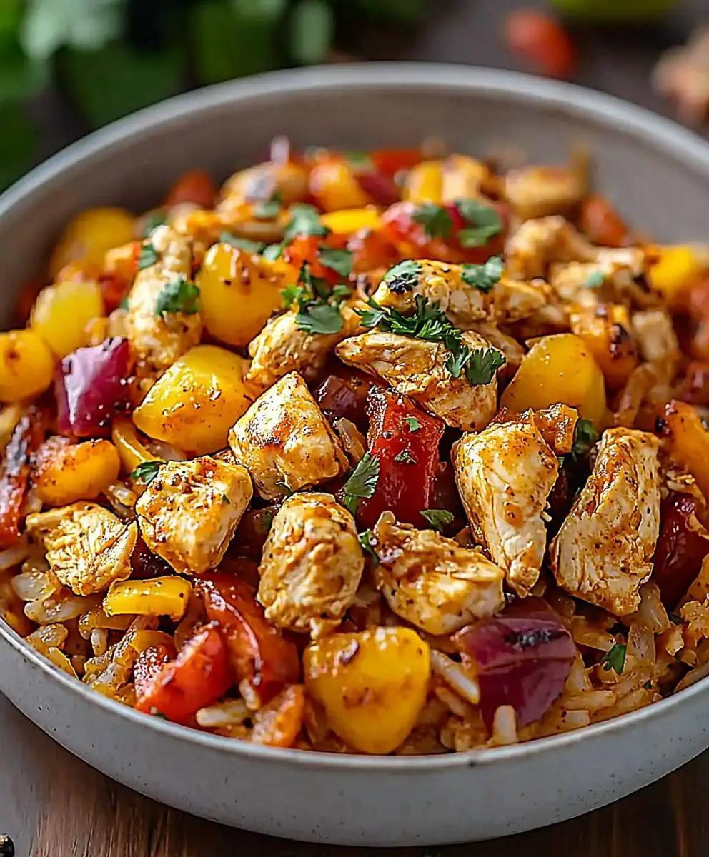 Chicken Fajita Casserole Dish