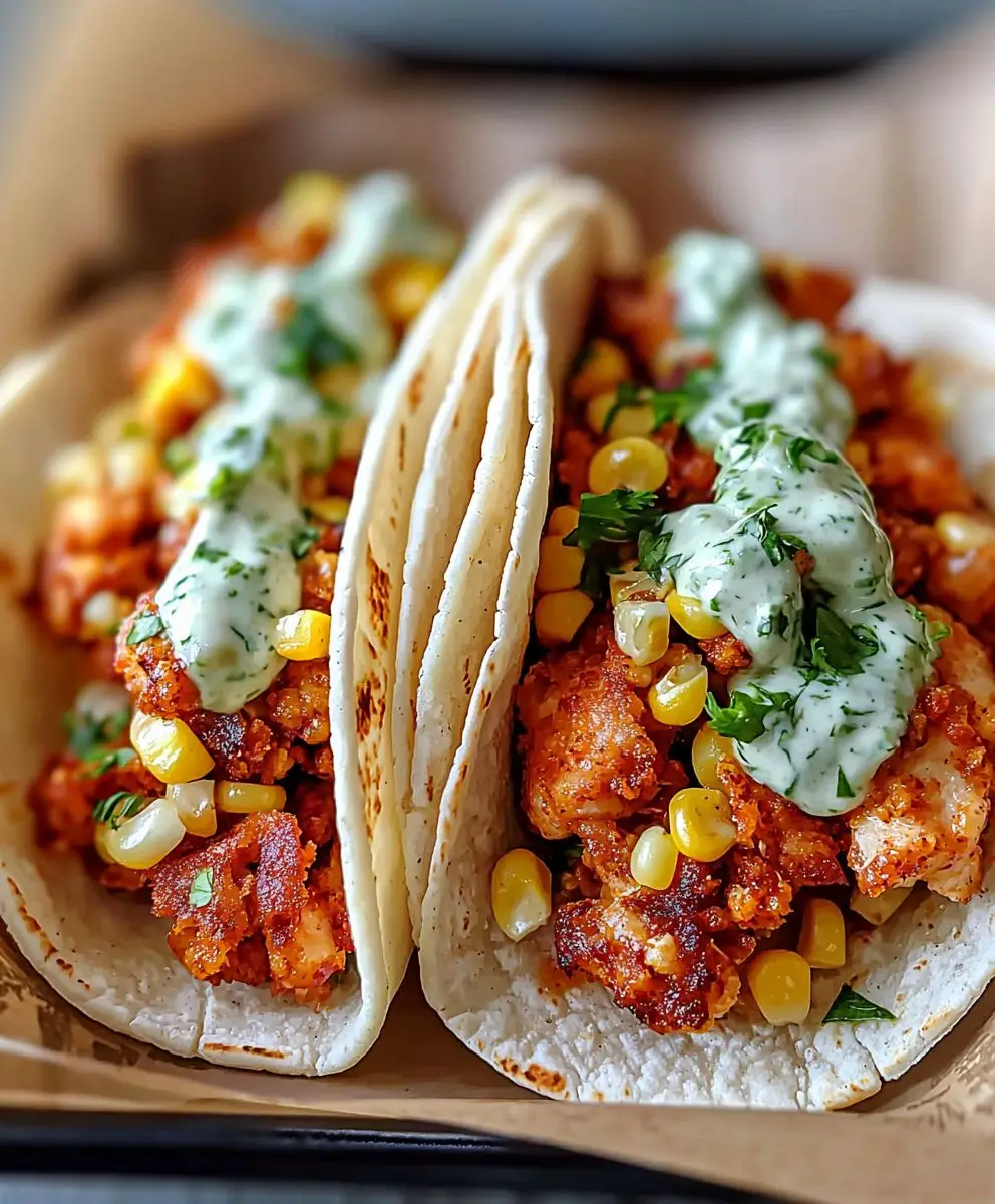 Fried Chicken Tacos
