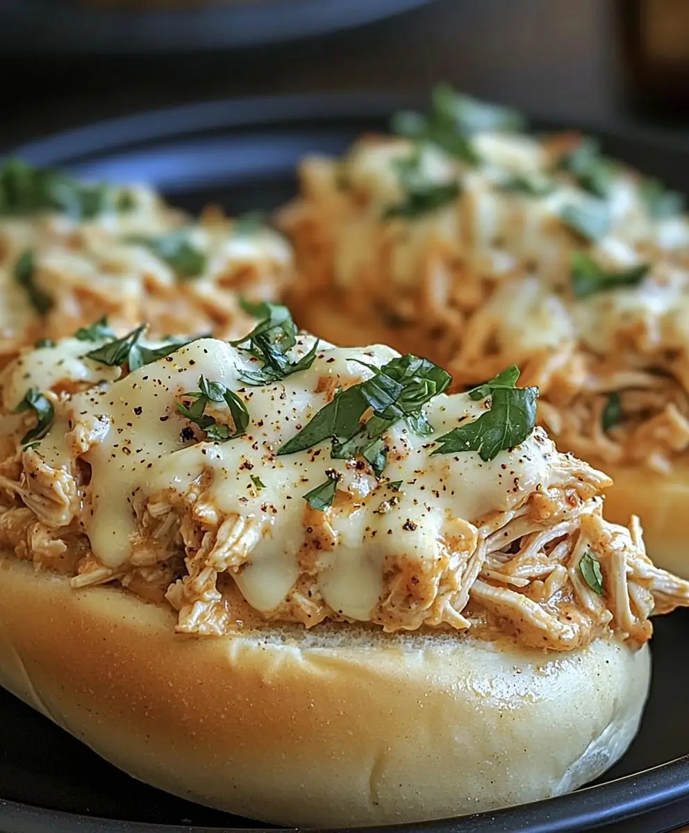 Chicken Alfredo Sloppy Joes